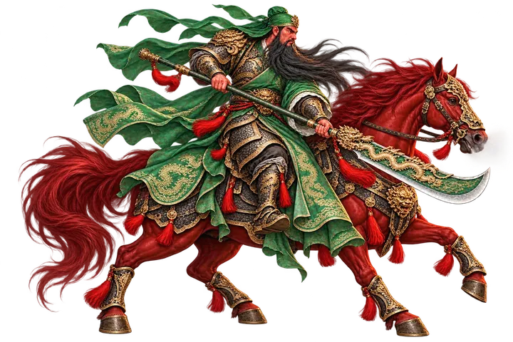 Guan Yu on Red Hare
